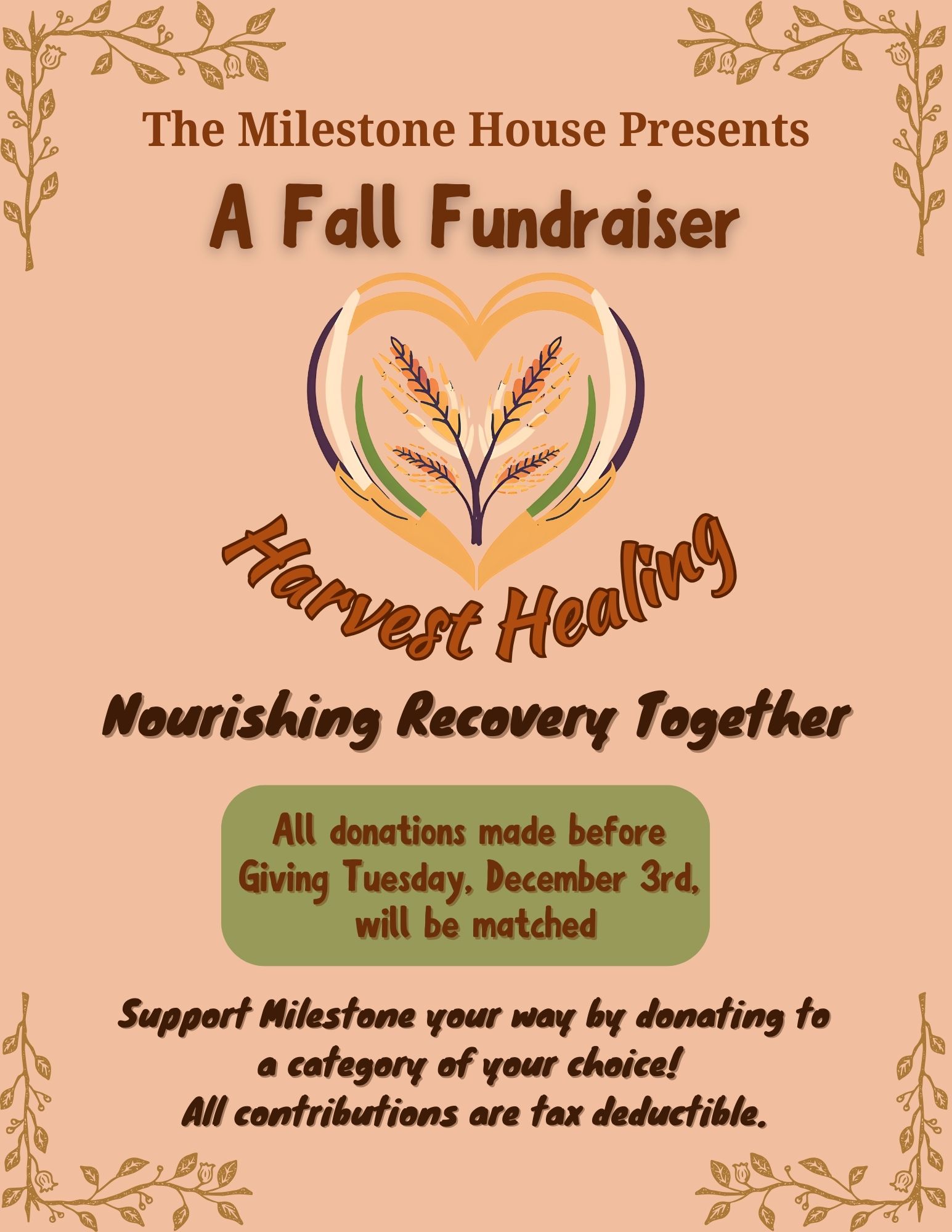 Harvest Healing Fundraiser